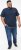 D555 SANDFORD Double Layer On Neck Ribs And Hem Waffle Textured T-Shirt Navy - Herren-T-Shirts - Herren-T-Shirts in großen Größen