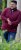 D555 HIRALDO Quarter Neck Pique Fleece Sweatshirt With Chest Embroidery Red - Herren-sweater und -hoodies - Herren-Sweater und -Hoodies in großen Größen