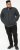 D555 ABERDARE Knitted Zip Through Sweater With Bonded Check Lining Charcoal Marl - Herren-sweater und -hoodies - Herren-Sweater und -Hoodies in großen Größen