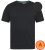 D555 Motherwell Thermal Short Sleeve T-Shirt Black - Herrenunterwäsche & bademode - Herrenunterwäsche & Bademode in großen Größen