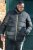 D555 CRISTIANO Puffer Jacket With Binding On Cuffs And Embroidery Badge On Sleeve Black - Herren jacken - Herren Jacken in großen Größen