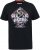 D555 MALCOM Snake And Roses Printed Crew Neck T-Shirt Black - Herren-T-Shirts - Herren-T-Shirts in großen Größen