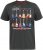 D555 JAIDEN Legends Guitar Printed Crew Neck T-Shirt Khaki - Herren-T-Shirts - Herren-T-Shirts in großen Größen