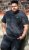 D555 ORSTON Reno Fabric Crew Neck T-Shirt With Chest Embroidery Black Reno - Herren-T-Shirts - Herren-T-Shirts in großen Größen