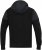 D555 DEAN Couture Zip Through Hoody With Woven Contrast Fabric Trim Black - Herren-sweater und -hoodies - Herren-Sweater und -Hoodies in großen Größen