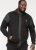 D555 DEAN Couture Zip Through Hoody With Woven Contrast Fabric Trim Black - Herren-sweater und -hoodies - Herren-Sweater und -Hoodies in großen Größen