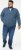 D555 ECCLES Cable Knitted Zip Through Sweater With Bonded Check Lining Denim Marl - Herren-sweater und -hoodies - Herren-Sweater und -Hoodies in großen Größen