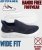 D555 Blyth 2 Kingsize Hands Free Shoes With Knitted Top Navy - Herrenschuhe 40-52 - 