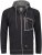 Adamo Michael Hoodie with Zipper Black - Herren-sweater und -hoodies - Herren-Sweater und -Hoodies in großen Größen