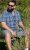 D555 Walsall Button Down Collar Short Sleeve Shirt Navy Shirt - Herrenhemden - Herrenhemden in großen Größen