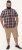 D555 Shields Button Down Collar Short Sleeve Shirt With Pocket Red Check - Herrenhemden - Herrenhemden in großen Größen