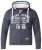 D555 Vadal Full Zip Hoodie Charcoal - Herren-Sweater und -Hoodies in großen Größen - Herren-Sweater und -Hoodies in großen Größen