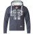 D555 Vadal Full Zip Hoodie Charcoal - Herren-sweater und -hoodies - Herren-Sweater und -Hoodies in großen Größen