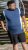 D555 Neath Cut And Sew Crew Neck T-Shirt Denim - Herren-T-Shirts - Herren-T-Shirts in großen Größen