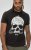 D555 Hucknall Skull Monochrome Printed Crew Neck T-shirt Washed Black - Herren-T-Shirts - Herren-T-Shirts in großen Größen