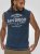 D555 Havant San Diego Printed Sleeveless T-Shirt French Navy - Herren-T-Shirts - Herren-T-Shirts in großen Größen