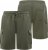 D555 Wigan 1 Elasticated Waist Fleece Cargo Shorts Khaki - Jogginghosen für herren - Jogginghosen für Herren in großen Größen