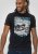 D555 Knowle Detroit Motor Bike Printed Crew Neck T-Shirt Navy - Herren-T-Shirts - Herren-T-Shirts in großen Größen