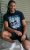 D555 Knowle Detroit Motor Bike Printed Crew Neck T-Shirt Navy - Herren-T-Shirts - Herren-T-Shirts in großen Größen