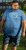 D555 Cardiff Surfer And Waves Printed Crew Neck T-shirt Denim Marl - Herren-T-Shirts - Herren-T-Shirts in großen Größen