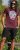 D555 Loughborough Official Gas Monkey Crew Neck T-Shirt Burgundy Black Twist - Herren-T-Shirts - Herren-T-Shirts in großen Größen