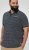 D555 Coventry AOP Polo Shirt Jacquard Collar & Ribbed Cuffs Navy - Polo-shirts für herren - Polo-Shirts für Herren in großen Größen