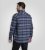 D555 Shrewsbury Long Sleeve with Chest Pocket Blue/Navy Check - Herrenhemden - Herrenhemden in großen Größen
