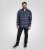 D555 Shrewsbury Long Sleeve with Chest Pocket Blue/Navy Check - Herrenhemden - Herrenhemden in großen Größen