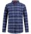 D555 Shrewsbury Long Sleeve with Chest Pocket Blue/Navy Check TALL SIZES - HERRENBEKLEIDUNG MT-6XLT - Langgrößen für Herren