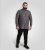 D555 Wakefield Long Sleeve AOP Guitar Printed Shirt Grey - Herrenhemden - Herrenhemden in großen Größen