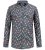 D555 Wakefield Long Sleeve AOP Guitar Printed Shirt Grey - Herrenhemden - Herrenhemden in großen Größen