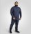 D555 Middlesbrough Long Sleeve AOP Micro Blue Shirt Navy - Herrenhemden - Herrenhemden in großen Größen