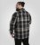 D555 Falkirk Long Sleeve Heavy Shacket Overshirt Black/Grey TALL SIZES - Herrenhemden - Herrenhemden in großen Größen