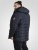 D555 Workington Gepolsterte Jacke mit Kapuze und Sherpafutter Marineblau - Herren jacken - Herren Jacken in großen Größen