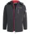 D555 Fretwell Padded Softshell Jacket with Detachable Hood Black - Herren jacken - Herren Jacken in großen Größen