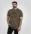 D555 Stockton Gorilla Playing Drums Crew Neck T-Shirt Khaki - Herren-T-Shirts - Herren-T-Shirts in großen Größen