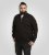 D555 Russel Fleece Sweatshirt with Chest Embroidery Black - Herren-sweater und -hoodies - Herren-Sweater und -Hoodies in großen Größen