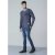 D555 Bryson Crewneck Sweater with Pocket Navy - Herren-sweater und -hoodies - Herren-Sweater und -Hoodies in großen Größen
