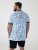 D555 Shoreham AO T-shirt mit Venice Beach Druck Blau - Herren-T-Shirts - Herren-T-Shirts in großen Größen