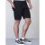 D555 Jude Stretch Denim Shorts Black - Herrenshorts - Herrenshorts in großen Größen