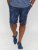 D555 Panther Hawaiian Leaf Ao Print Stretch Chino Shorts - Herrenshorts - Herrenshorts in großen Größen