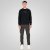 Double Outfitters MTOP-1151 Sweatshirt Schwarz - Herren-sweater und -hoodies - Herren-Sweater und -Hoodies in großen Größen