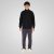 Double Outfitters MTOP-1158 Sweatjacke mit Reißverschluss Schwarz - Herren-sweater und -hoodies - Herren-Sweater und -Hoodies in großen Größen