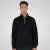 Double Outfitters MTOP-1163 Sweatshirt mit halbem Reißverschluss Schwarz - Herren-sweater und -hoodies - Herren-Sweater und -Hoodies in großen Größen