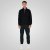 Double Outfitters MTOP-1163 Sweatshirt mit halbem Reißverschluss Schwarz - Herren-sweater und -hoodies - Herren-Sweater und -Hoodies in großen Größen