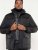 D555 Fargo Five Pocket Jacket With Ribbed Neck and Inner Quilting Black - Herren jacken - Herren Jacken in großen Größen