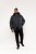 D555 Lonsdale Parka Style Jacket With Embroidery Patch On Sleeve Black - Herren jacken - Herren Jacken in großen Größen
