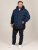 D555 Hank Ripstop Contrast Panelled Padded Hooded Jacket Navyblau - Herren jacken - Herren Jacken in großen Größen