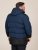 D555 Hank Ripstop Contrast Panelled Padded Hooded Jacket Navyblau - Herren jacken - Herren Jacken in großen Größen