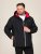 D555 Jamie Soft Shell Detachable Hood Padded Jacket Schwarz - Herren jacken - Herren Jacken in großen Größen